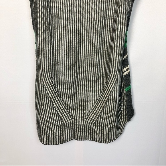 Cabi Trident Gray & Green Pullover Sweater Sleeveless Top S #885 - Picture 8 of 8